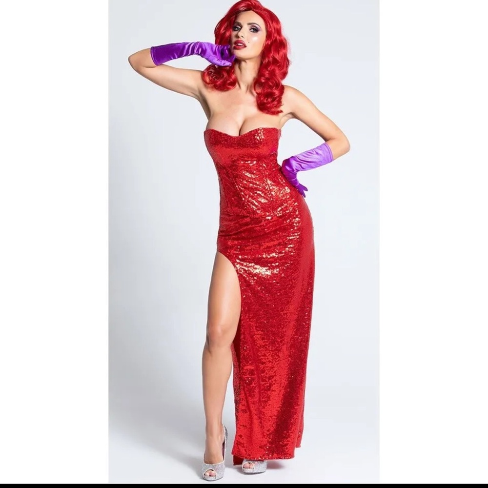 NWOT Sexy Rabbit Lover Costume (Jessica Rabbit)